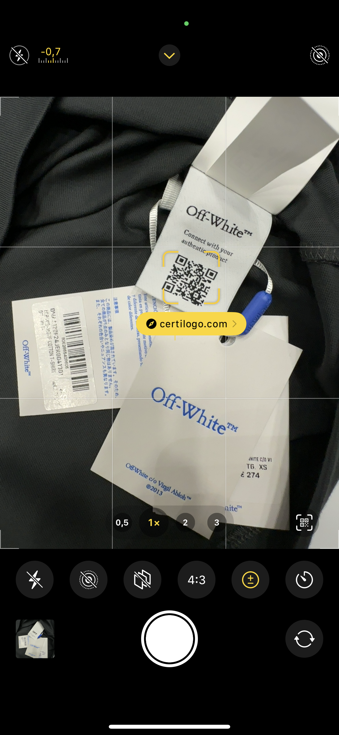 T-shirt OFF-White 1034