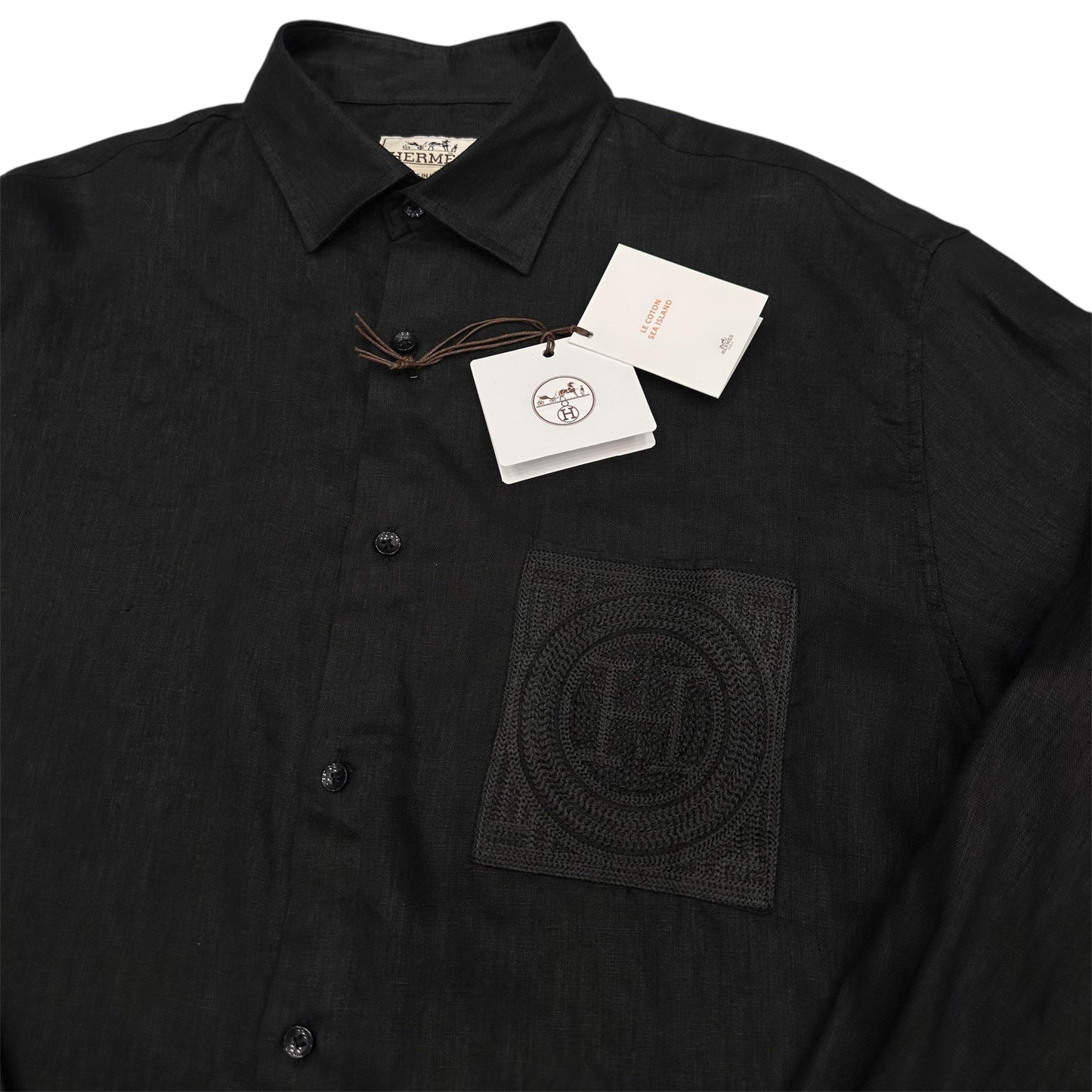 Πουκάμισο λινό Hermes 12010 (ss25)