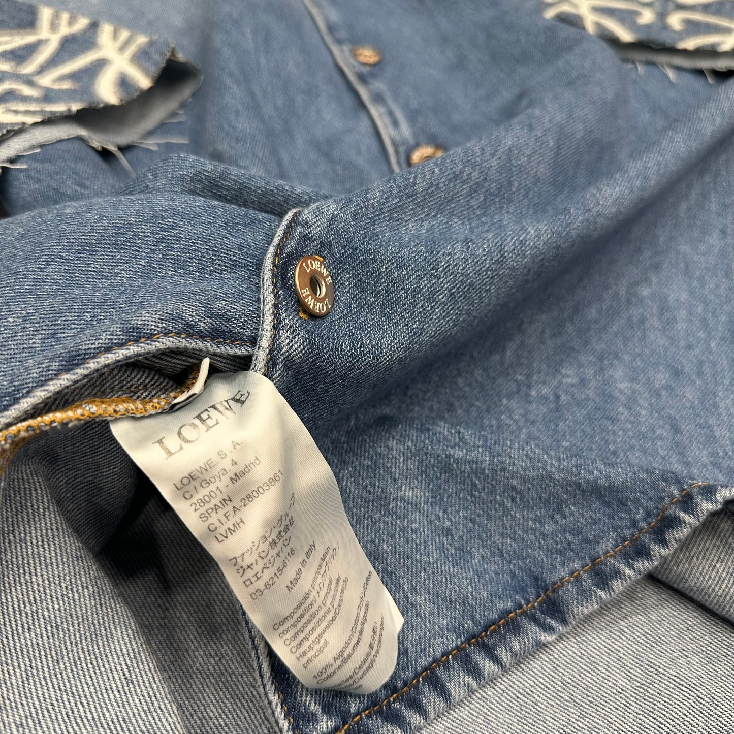 Πουκάμισο Τζιν Loewe 12030 SS26